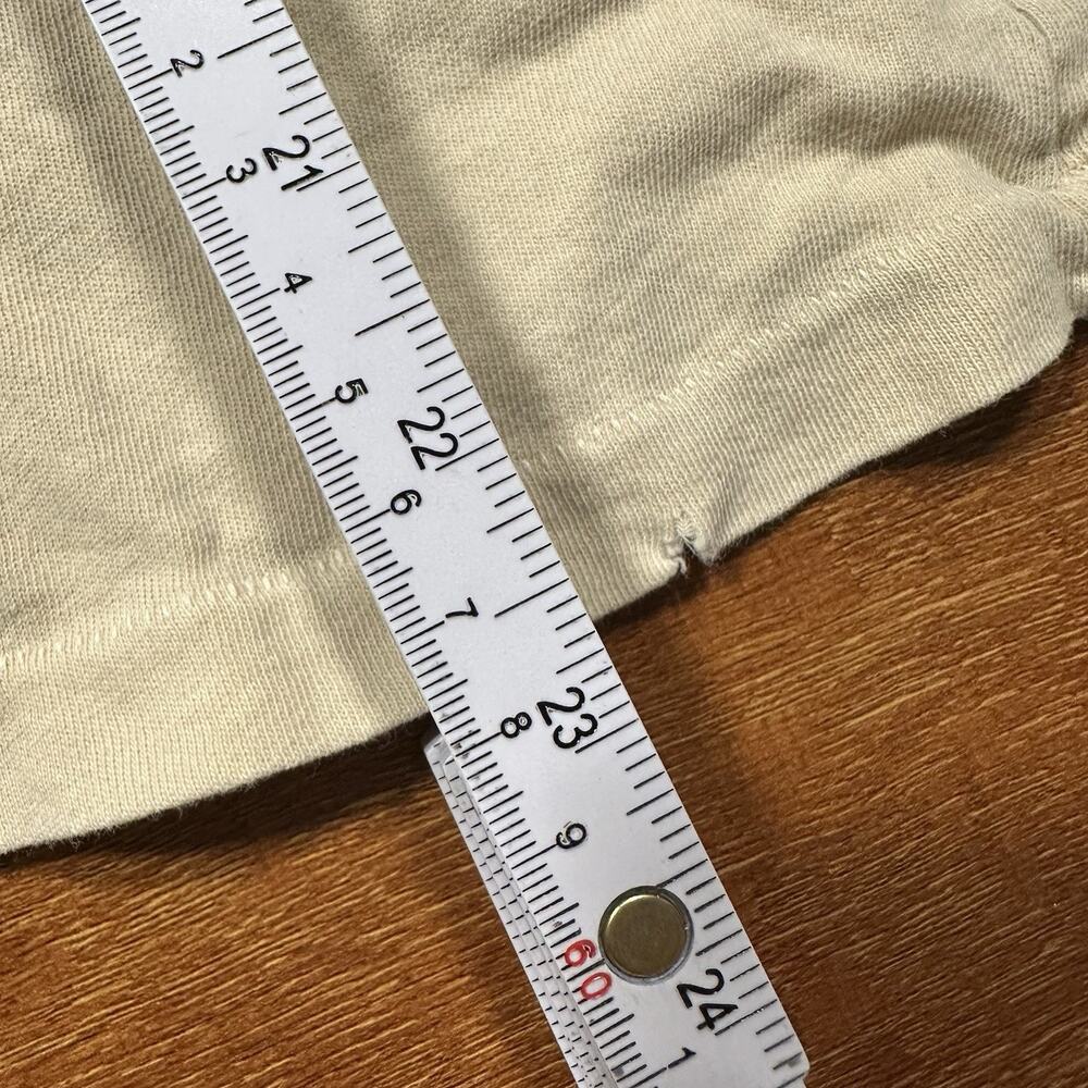 THE GREAT. Beige Cotton Tee with White Swan Graphic - Picture 10 of 13